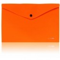 Папка-конверт А4 непрозрачная на кнопке, фактура апельсин