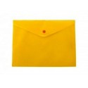 ПАПКА-конверт А4 на кнопці жовта, глянець 120 мкм Delta
