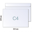 Конверт С4 (229х324мм) білий СКЛ з вн. печаткою (50 шт)