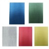 Блокнот "Текстиль", А6, 80 арк., кліт.,(асорті: зелений, золото, синій, срібло, т-сірий, червоний)