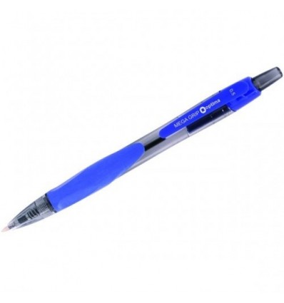 Ручка гелева Optima MEGA GRIP синя