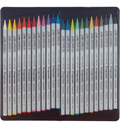 Акварельные цветные карандаши Progresso, 24шт.,мет.уп