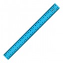 Лінійка пластикова, 30 см, блакитна
