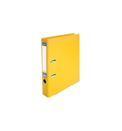 Папка-регистратор LUX, А4, 50мм, желтая