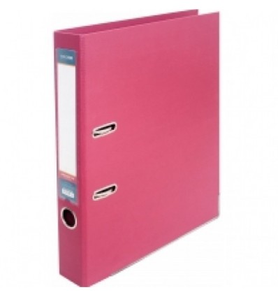 Папка-регистратор LUX А4 5см розовая (собранная)