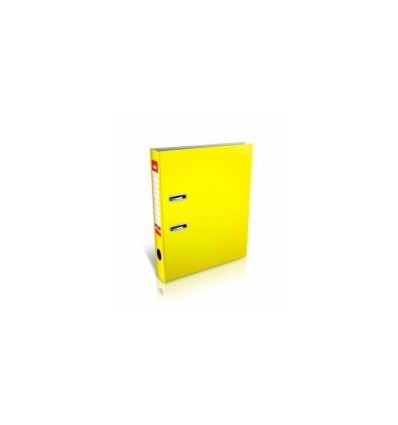Папка-регистратор LUX, A4, 50мм, желтая