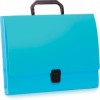 Портфель пластиковый A4 Economix на застежке, 1 отделение, голубой