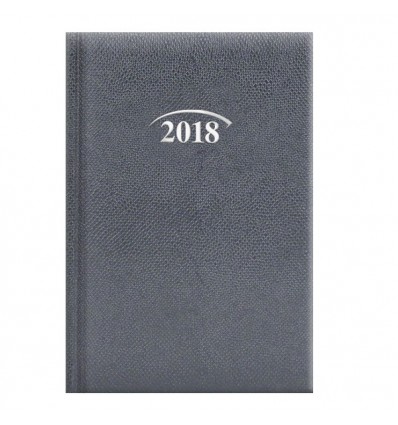 Ежедневник датированный карманный BRUNNEN 2018 Lizard серый , 10*14 см, 368 страниц