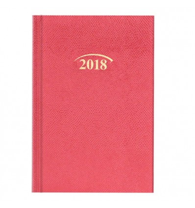 Ежедневник датированный карманный BRUNNEN 2018 Lizard красный , 10*14 см, 368 страниц