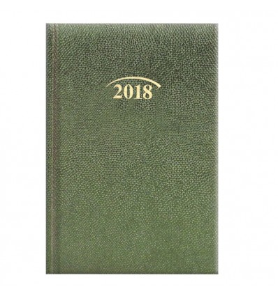 Ежедневник датированный карманный BRUNNEN 2018 Lizard зеленый , 10*14 см, 368 страниц