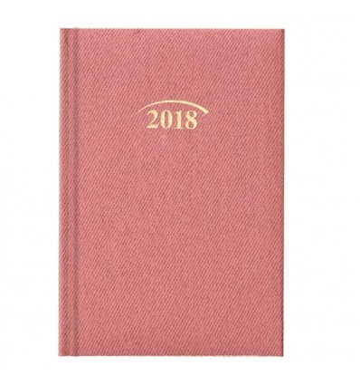 Ежедневник датированный карманный BRUNNEN 2018 Denim красный , 10*14 см, 368 страниц