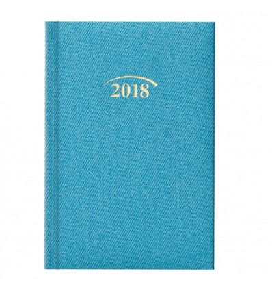 Щоденник датований карманний BRUNNEN 2018 Denim бирюзовий , 10*14 см, 368 сторінок