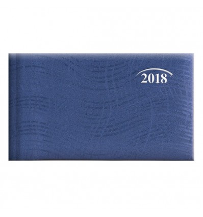 Тижневик кишеньковий датований BRUNNEN 2018 Wave синій, 15.3 * 8.7 см, 144 сторінок