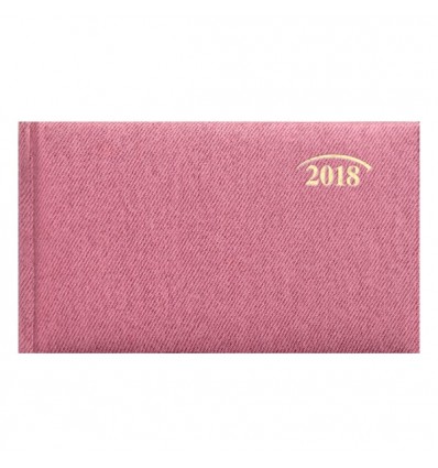 Еженедельник карманный датированный BRUNNEN 2018 Denim красный , 15.3*8.7 см, 144 страниц
