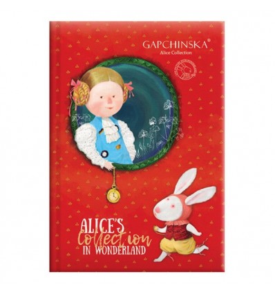 Щоденник недатований Агенда BRUNNEN Gapchinska Alice`s collection червоний, 14.5 * 20.6 см, 320 сторінок