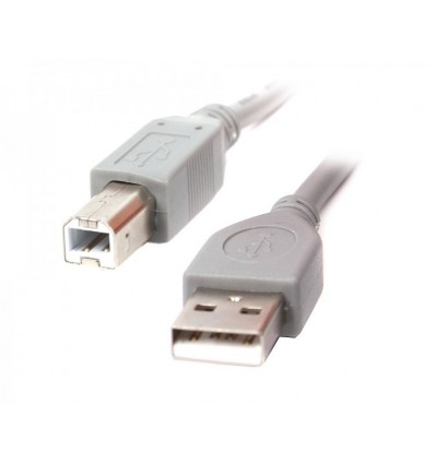 Кабель USB2.0 A-папа / B-папа, сірий, 1.8 м, преміум