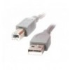 Кабель USB2.0 A-папа/B-папа, серый, 1.8 м, премиум