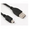 Кабель mini USB2.0, A-папа / mini USB 4-пін, 1,8 м, феррит