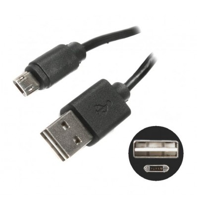 Кабель USB 2.0 A-папа/Micro B-папа,два двусторонних разъема