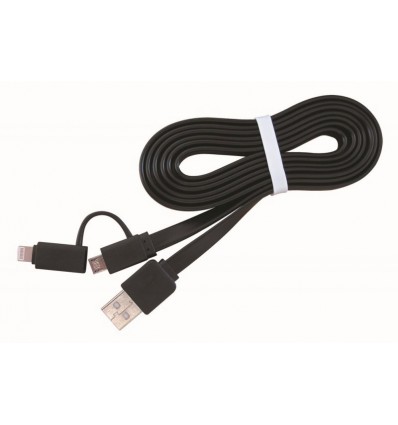 Кабель USB 2.0 BM-папа/Lightning/Micro USB, 1.0 м