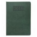 Щоденник датований 2018 AMAZONIA(срібнення зрізу), A5, 336стр. зелений