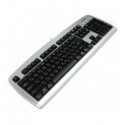 Клавиатура USB, Silver-Black w/Ukr. keys