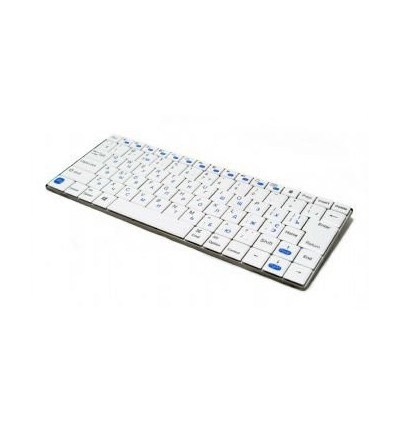 Клавіатура бездротова, Phoenix серія, тонка, Bluetooth інтерфейс, білий колір, українська розкладка