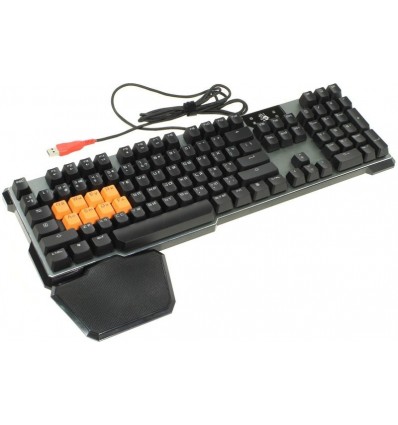 Клавиатура механическая игровая, USB, LED-подсветка, Black