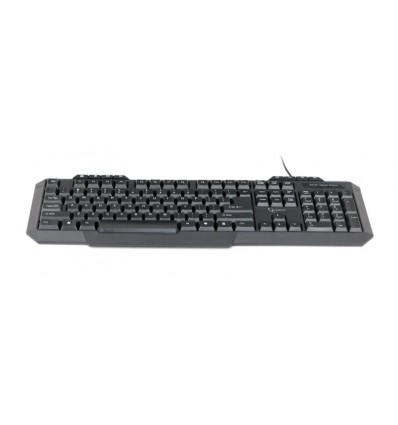 Клавіатура мультимедійна, російська розкладка, USB, чорний колір