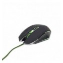 Оптична ігрова миша, USB інтерфейс, зелений колір
