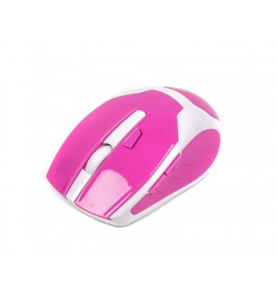 Миша бездротова, USB, біло-рожева