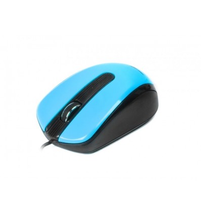 Мышь оптическая, USB, голубая