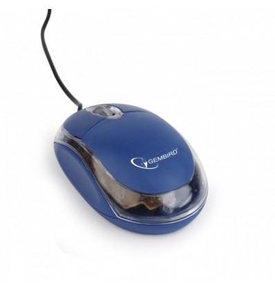 Оптическая мышь, USB интерфейс, синий цвет