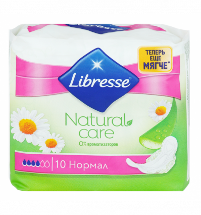 Прокладки Libresse Natural care Normal 10шт