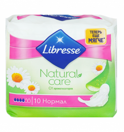 Прокладки Libresse Natural care Normal женские 10шт