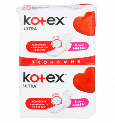 Прокладки гигиенические Kotex Ultra Супер женские ультратонкие 16шт
