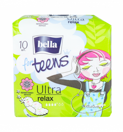 Прокладки Bella for Teens Ultra relax Супертонкие 10шт