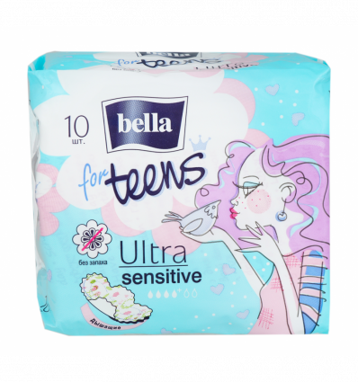Прокладки Bella for Teens Ultra sensitive Супертонкие 10шт