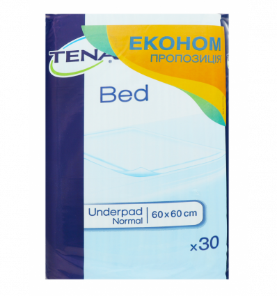 Пеленки Tena Bed Underpad Normal впитывающие 60*60 cм 30шт