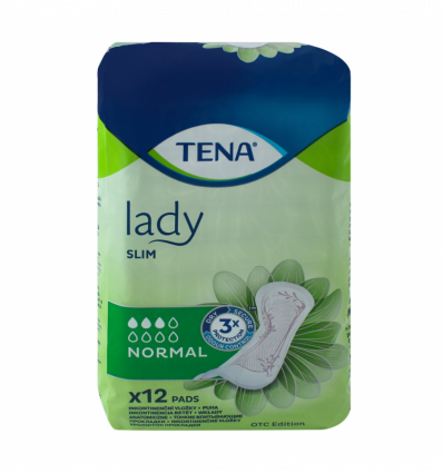 Прокладки Tena Lady slim поглощающие Normal 12шт