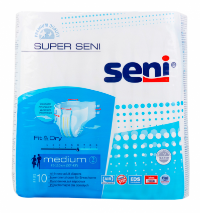 Підгузки для дорослих Seni Super Seni Medium 2 75-110см 10шт
