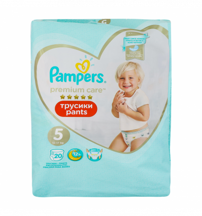 Підгузники Pampers Premium care 4 розмір для дітей 12-17кг 20шт/уп