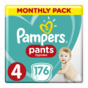 Підгузки-трусики Pampers Pants 4 розмір для дітей 9-15кг 176шт