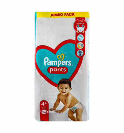 Підгузки-трусики Pampers Pants 4+ розмір для дітей 9-15кг 50шт