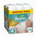 Підгузки Pampers Premium Care 4 розмір для дітей 9-14кг 168шт