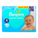 Подгузники Pampers Active Baby Maxi детские 4 размер 9-14кг 76шт