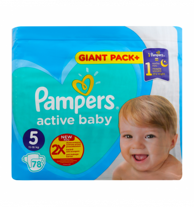 Підгузки Pampers Active Baby 5 розмір для дітей 11-16кг 78шт