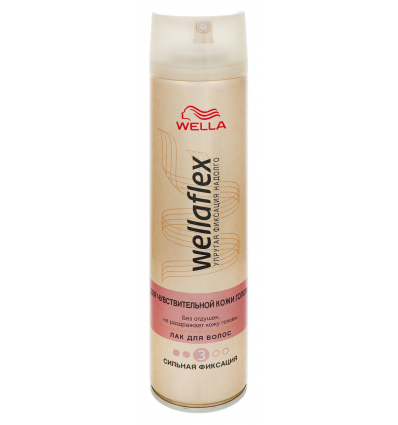 Лак для волос Wellaflex Без Запаха сильной фиксации 250мл
