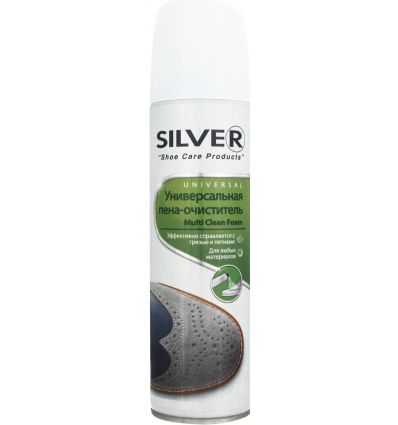 Пена-очиститель Silver для обуви универсальная 150мл