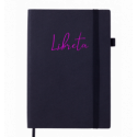 Блокнот діловий LIBRETA, А5, 96арк крапка чорний штучна шкіра ( BM.295317-01 )